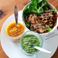 Nüsslisalat_kalte-und-warme_Suppe_Kürbis_Sellerie